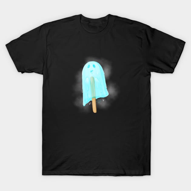 Halloween Popsicle Ghost T-Shirt by SarahWrightArt